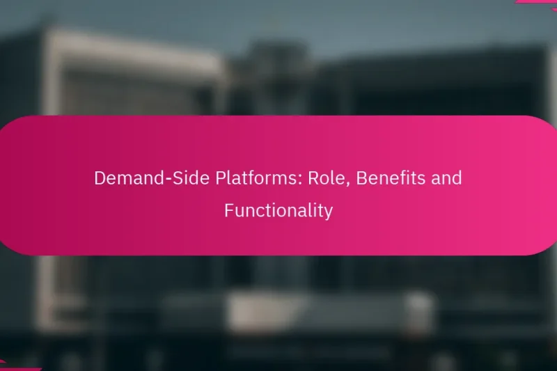 需求方平台：角色、益处与功能