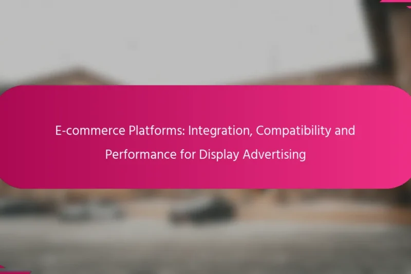 电子商务平台：展示广告的集成、兼容性与性能