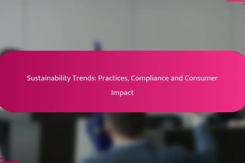 可持续发展趋势：实践、合规与消费者影响